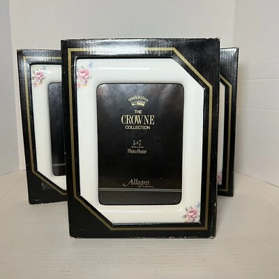 Marco Vintage Floral Rosa Colección The Crowne 5X7 Cottage Core Coquette Nuevo en Caja Foto 1 de 4