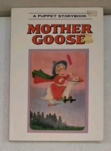 Vintage 1969 Children's Book-Mother Goose, A Puppet Story Book - Imagen 1 de 11
