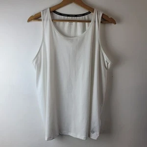 Good Move Women Size 18 White Stretch Exercise Racer Vest Top Casual Run Sport - Picture 1 of 11