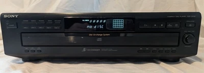 Sony CDP-CE215 5 CD Changer NO REMOTE TESTED WORKS - Image 1 of 4