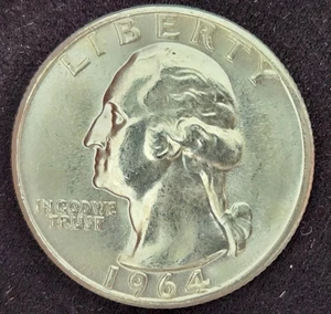 1964 Washington Quarter Error DDO 007 - Picture 1 of 11