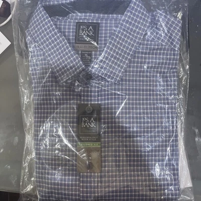 Jos A. Bank Traveler XXL a medida manga larga nuevo todavía en paquete nunca usado Foto 1 de 3