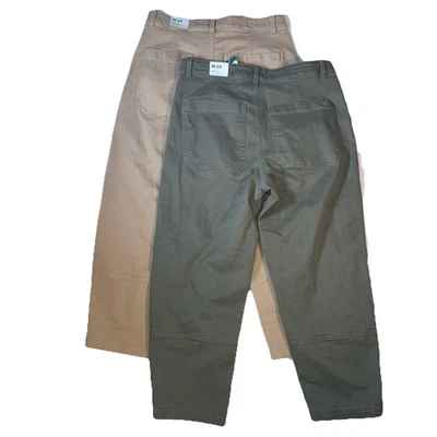 Lote de 2 Pantalones de Barril Diseño Alpino Para Mujer TALLA 10 en Arena Sahara y Oliva - Nuevos con Etiquetas Foto 1 de 4