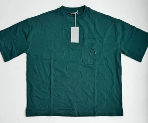 Camiseta de bolsillo Aman Essentials unisex de gran tamaño - verde oscuro M - Imagen 1 de 5