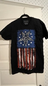 Black Craft Cult Patriot Flag T Shirt Medium - Picture 1 of 4