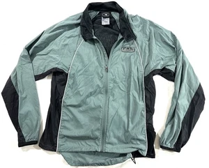 Chaqueta cortavientos mediana para hombre InSport verde negra forrada de malla de nailon - Imagen 1 de 6