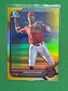 2022 Bowman Draft Chrome Gold Refractor Parallel #BDC-20 Denzer Guzman /50 - Bild 1 von 2