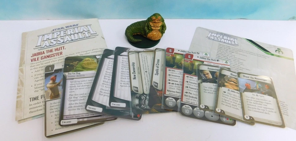 Expertly Painted FFG Star Wars Imperial Assault:Jabba the Hutt Villian Pack NoBx - Image 1 of 4