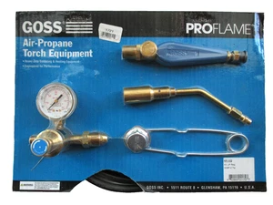 Neu Goss ProFlame KP-102 Luft Propan Brenner LP Regler Ausrüstung Kit/Set - Bild 1 von 3
