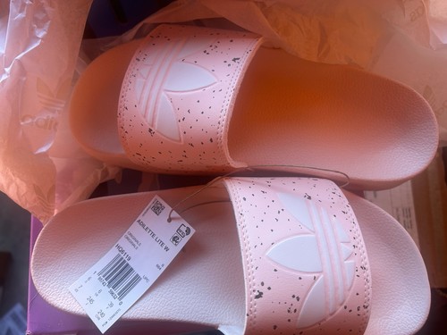 ADIDAS LINEA DONNA ADILETTE LITE COMFORT SLIDE PinkTint gelato alla vaniglia taglia 7