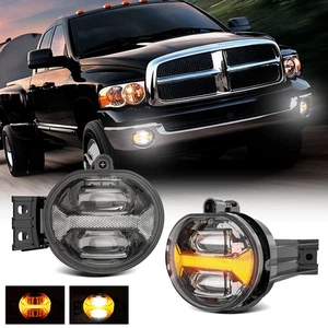 Par mejorado de luces antiniebla LED halo parachoques DRL selladas para Dodge Ram 1500 2500 3500 - Imagen 1 de 16