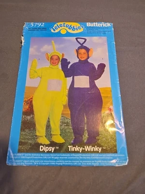 Butterick Pattern 5792 Teletubbies Costumes Dipsy Tinky Winky Sizes 2 - 6X CUT - Image 1 of 2