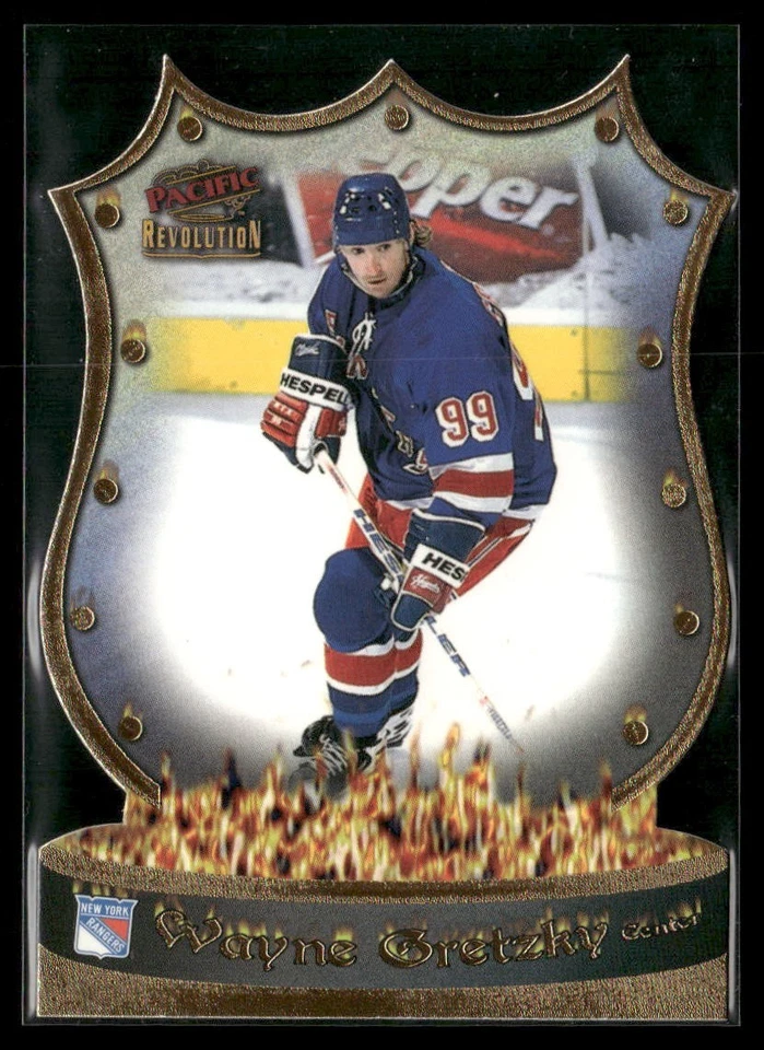 1997-98 Pacific Revolution NHL Icons #7 Wayne Gretzky - New York Rangers Salón de la fama Foto 1 de 2