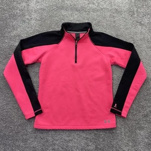 Under Armour Sweater Girls XL Pink Infrared Pullover Breast Cancer Youth YXL - Picture 1 of 12