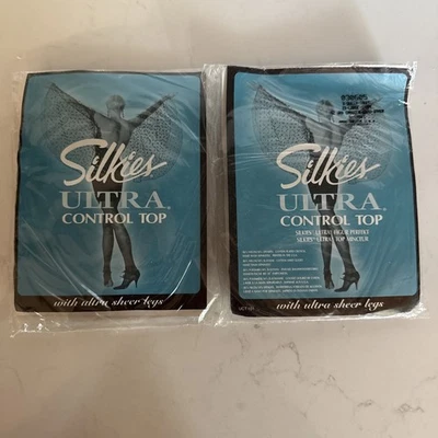 Pantimedias Silkies Control Top Sheer X Queen XX-Grande Taupe 030605 Nuevo de Lote Antiguo Lote 2 EE. UU. Foto 1 de 4