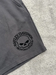 Harley Davidson Gray Willie G Sweat Shorts Men’s XL - Picture 1 of 4