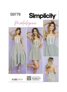 SIMPLICITY Schnittmuster 9779 Misses Damen Korsett Kleid 8-16&18-26 BLITZPREIS - Bild 1 von 7