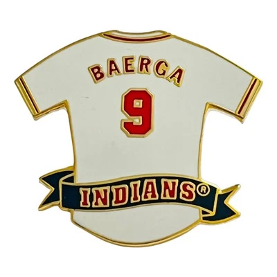 Vintage Carlos Baerga Jersey Lapel Hat Pin Cleveland Baseball MLB Fan Gift 1996 - Image 1 of 4