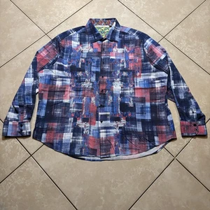 Robert Graham Hemd Herren 4XL Abstrakt Bestickt Langarm Classic Fit Knopf - Bild 1 von 18