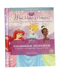 Disney Princess beschreibbare Stimme Bilderbuch "Was macht eine Prinzessin" Punze neu - Bild 1 von 4
