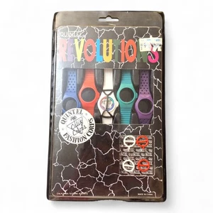 NEW Vintage Quintel Revolutions Color Combo Quartz Sport Wrist Watches - Picture 1 of 6