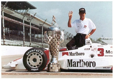 1991 Rick Mears Indianapolis 500 Winner Postcard Marlboro Penske Cover