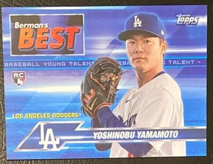 2024 Topps x Chris Berman Boomer's Best #BB-11 Yoshinobu Yamamoto Dodgers RC - Imagen 1 de 2