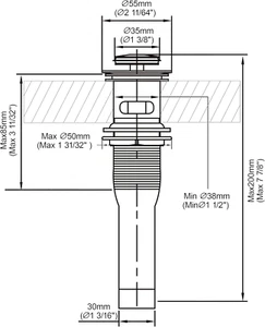 Pop up Sink Drain Stopper for Bathroom Vessel Vanity Sink Art Basin Brushed N... - Picture 1 of 1