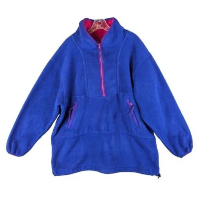 EMS Fleece Jacket Large Pullover Purple Hiking Gorpcore Eastern Mountain Sports - Image 1 of 4