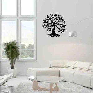 Metal Wall Art Tree of Life Silhouette Wall Hanging Creative Home Wall Hanging - Picture 1 of 6