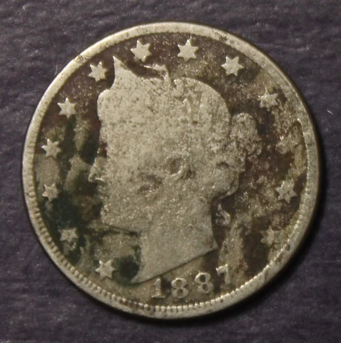 1887 Liberty Nickel ..............Lot 9386 Cover
