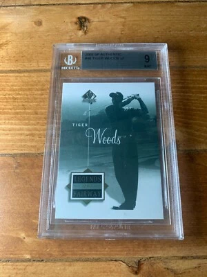 2002 SP Authentic #46 Tiger Woods Legends of the Fairway BGS 9 - Image 1 of 2