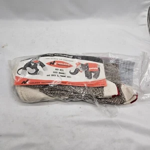 NELSON ROCKFORD RED Heel Socks Craft Vintage Package 2 Pair Monkey Elephant Kit - Picture 1 of 6