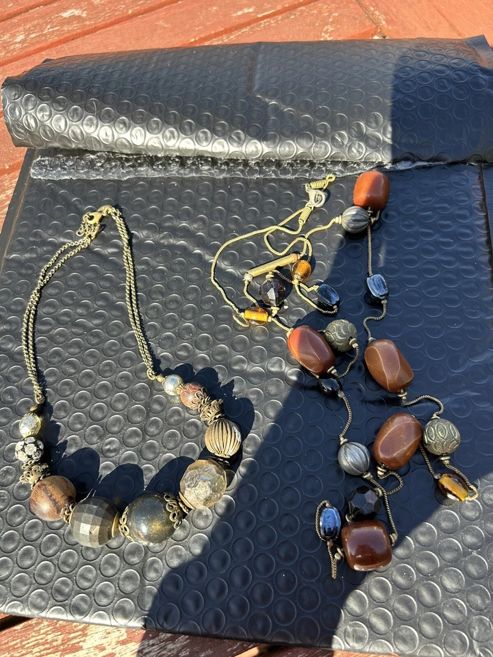 "Impresionantes collares de cuentas mixtas accesorios largos uno 22""" Foto 1 de 1