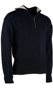 DAS BOOT quarter zip seaman's sweater, Submariners Jumper, British Wool.  #41029 - Picture 1 of 3