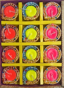 Avador® 24pc Handmade Clay Diya Indian Puja Oil Lamp, Mitti Diya for Diwali D-51 - Picture 1 of 2