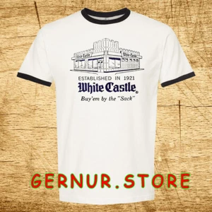White Castle Hamburger est. 1921 Men's Ringer Black Size S-3XL - Picture 1 of 1