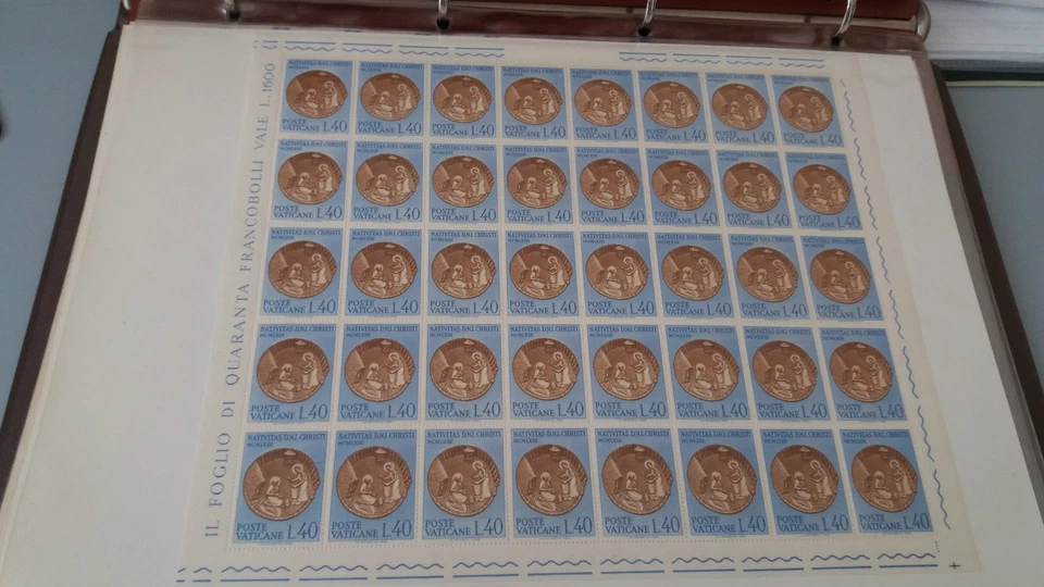 Stamps Vatican - 1963 - Natale Sheet of Stamps Full Perfect Value From 40lire - Image 1 of 1