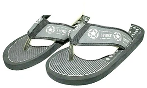 SPORT Mens Casual Slip-on FLIP FLOPS Sandals SIZE 9 M Black Color Foam Material - Picture 1 of 6