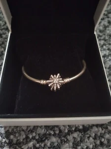 Pandora Moments Bangle. Snowflake Clasp. In Box. - Picture 1 of 11