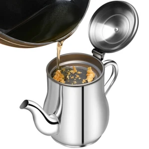 Herramientas de cocina multifuncionales de acero inoxidable dispensador de aceite de cocina olla colador - Imagen 1 de 11