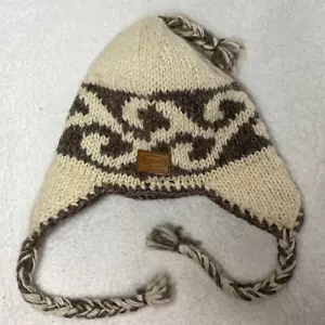 Kyber Outerwear Sombrero de Lana Gorro Borla Oreja Solapa Vellón Forrado Talla Única Gris Blanco - Imagen 1 de 8
