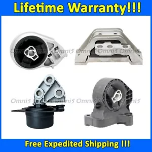 K3468 Motor & Trans Mount Set 4pc For 2005-10 Chevrolet Cobalt 2.2L/2.4L MANUAL - Foto 1 di 5