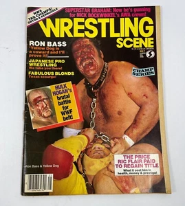 WRESTLING SCENE RIC FLAIR SUPERSTAR GRAHAM HULK HOGAN RON BASS WWF 14 MAY 1984 - Picture 1 of 3