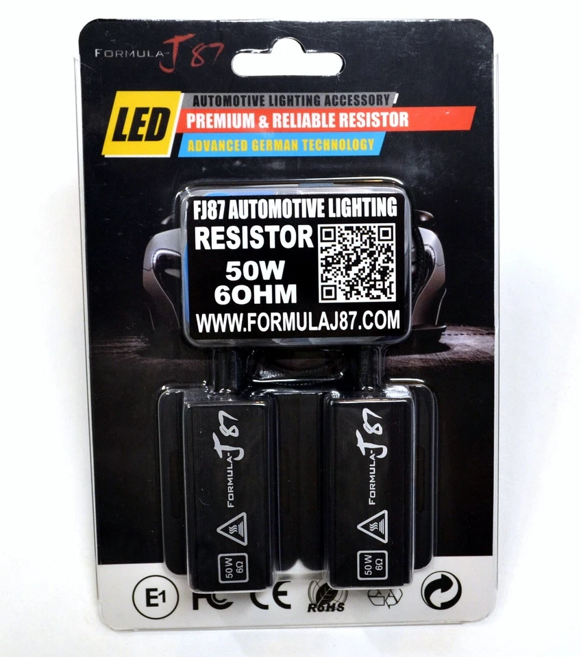 Ecualizador de Carga LED 50W Resistencia Bombilla 1157 Señal de Giro Trasero Sin Hyper Flash Stop Foto 1 de 4