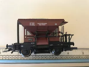 ho train dark brown coal wagon DR Halle 701891 - Picture 1 of 6
