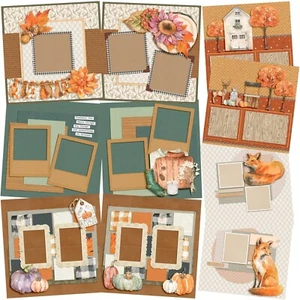 COZY AUTUMN - Scrapbook Layout Set - Picture 1 of 6