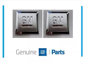 GM Mark of Excellence 1" Square Fender Emblem Badge 15223484 SET OF 2 84689784 - Picture 1 of 1