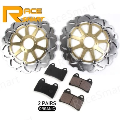 Front Brake Rotors + Pads For Ducati ST2 944 1997-2003 Monster S4 916 2001 2002 - Image 1 of 4