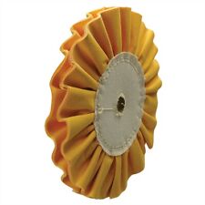 10"Dia Yellow Ventilated Buffing Wheel, fits 7/8" arbor, #8455-61